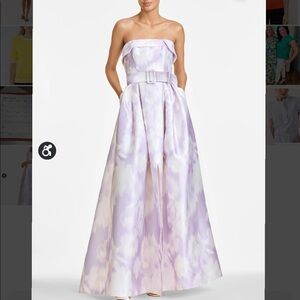 Sachin & Babi Brielle gown.  Violet Ice.  Can be worn with or without belt